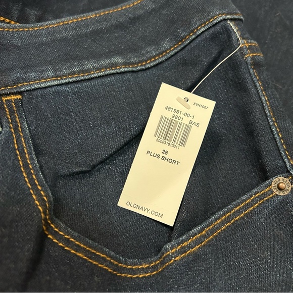 Old Navy Power Slim Straight, Mid-Rise Jeans - 28 Plus Short - Picture 7 of 10